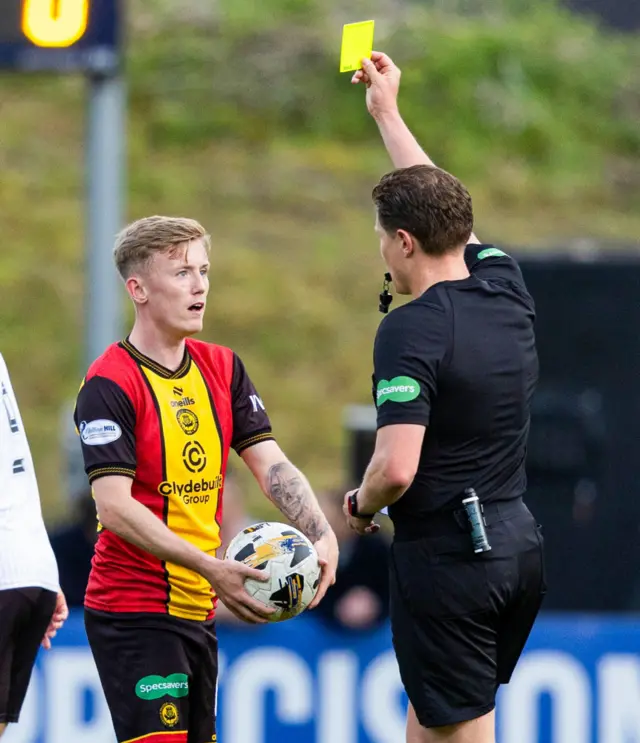 Yellow card to Kyle Turner