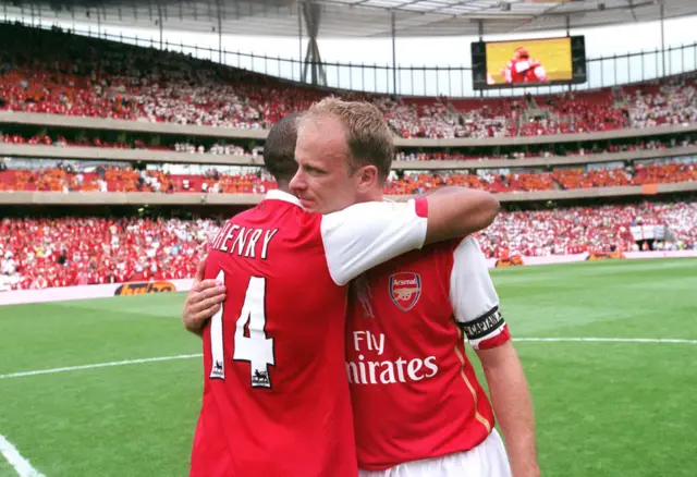 Thierry Henry and Dennis Bergkamp