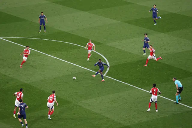 Ousmane Dembele of PSG scores