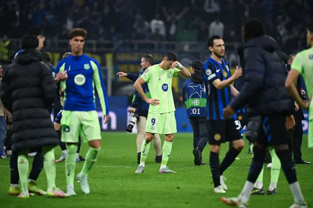 Robert Lewandowski disappointed