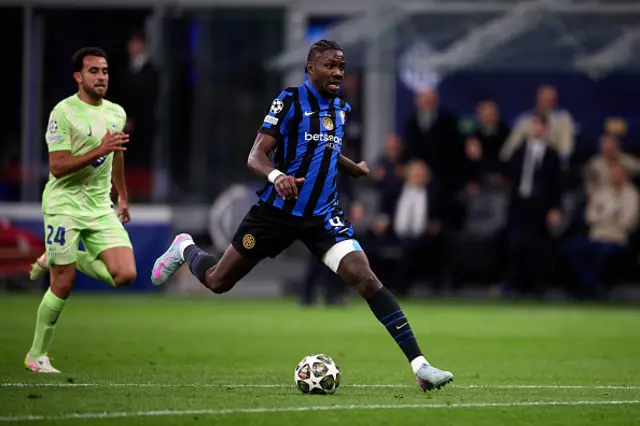 Marcus Thuram of FC Internazionale runs with the ball