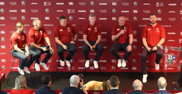 Andy Farrell and his Lions coaching staff