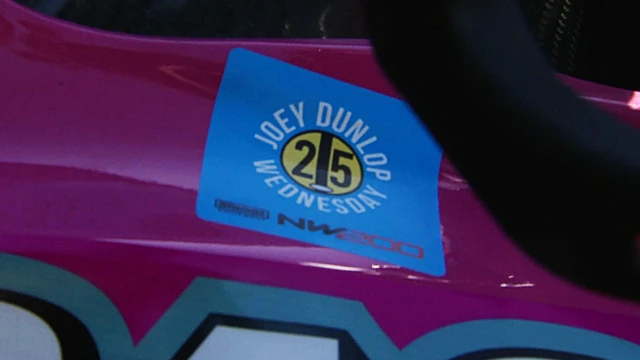 Joey Dunlop sticker will be on all the NW200 Bikes