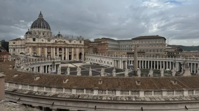 A picture of St Peter's Basilica in Vatican City