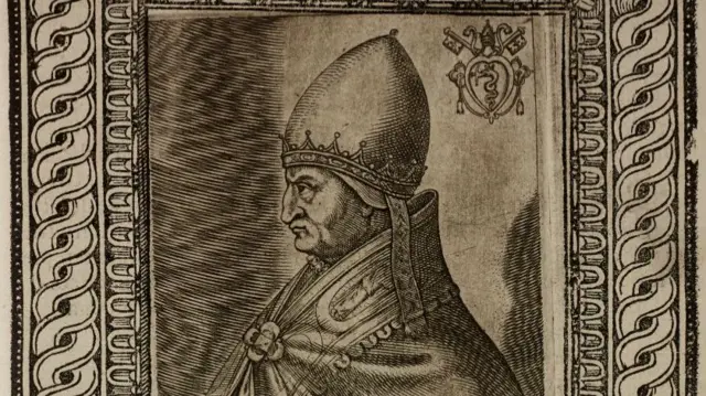 A portrait of Pope Gregory X