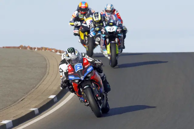 Michael Dunlop leads the race