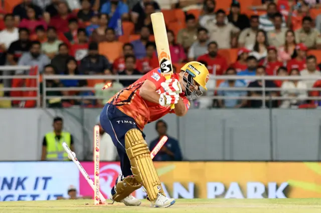 A match between Punjab Kinds and Delhi Capitals was stopped midway