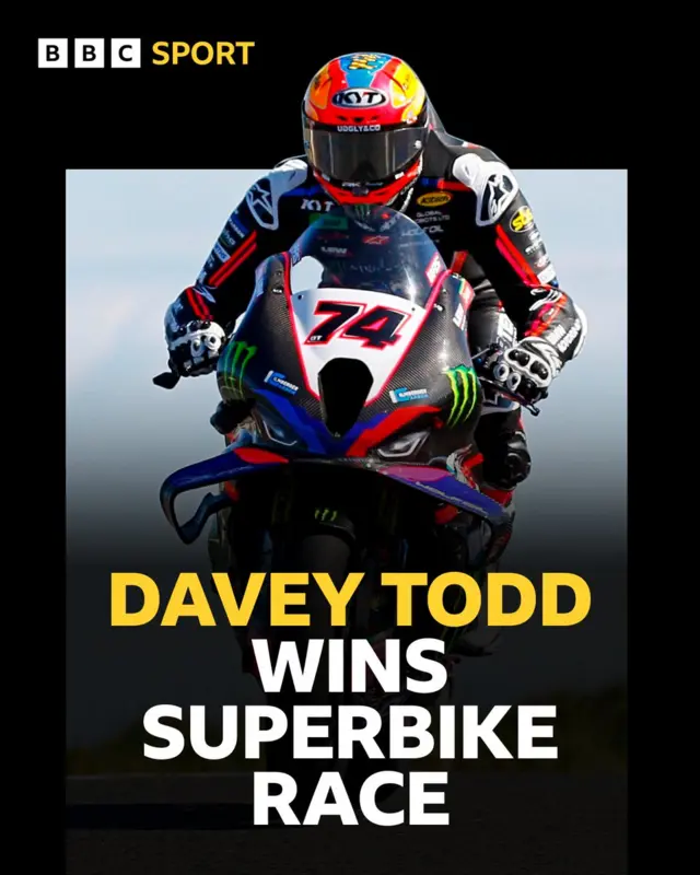 Davey Todd wins Superbike race