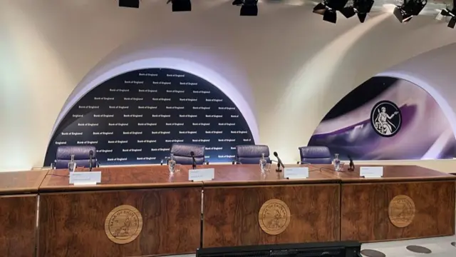 Press conference for Bank of England