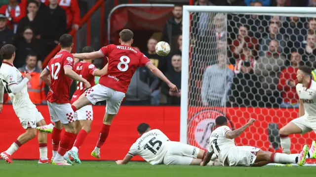 Joe Williams hits the bar