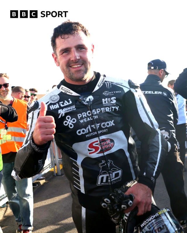 Michael Dunlop wins the Supersport Race
