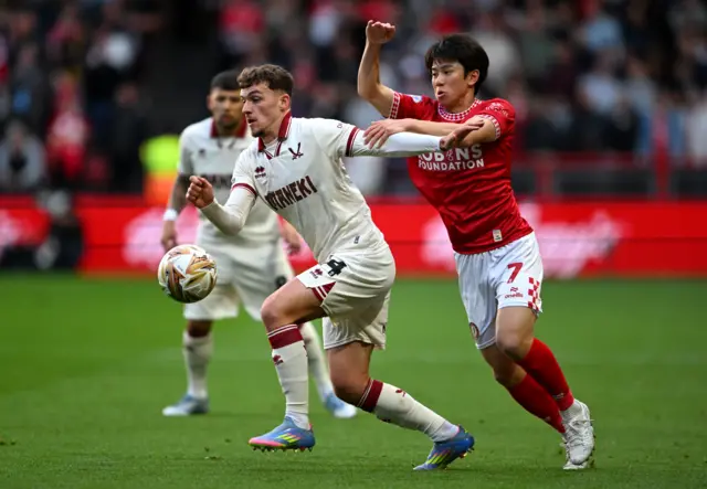 Bristol City v Sheffield United match action