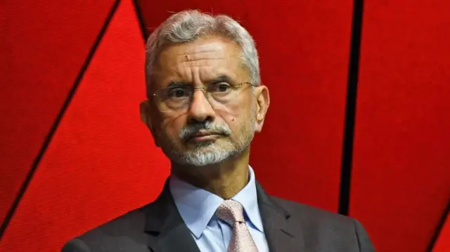 India's Minister for External Affairs (MEA), Subrahmanyam Jaishankar is seen during the event to mark 25th anniversary celebration of the Aditya Birla scholarship programme