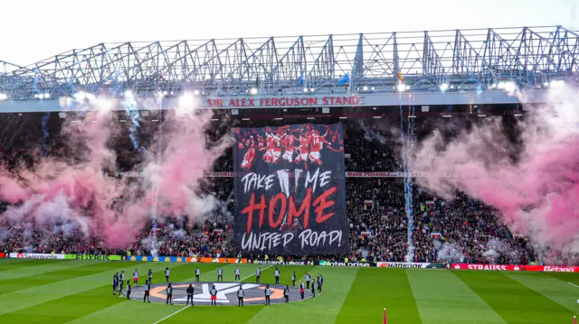 Man Utd Tifo at Old Trafford.
