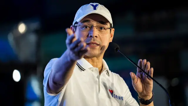 Isko Moreno, former mayor of Manila, during a campaign event in Manila, the Philippines,