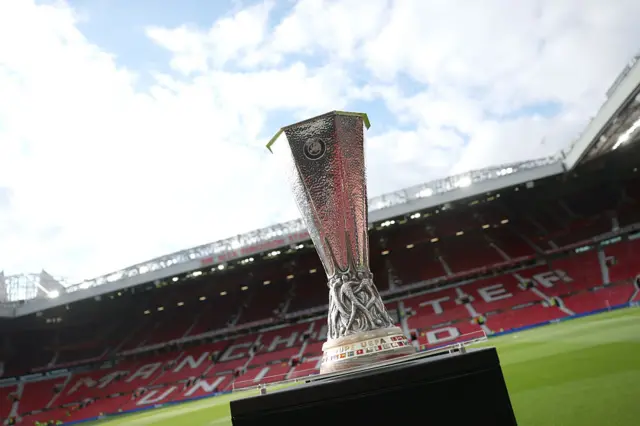 Europa League trophy at Old Trafford