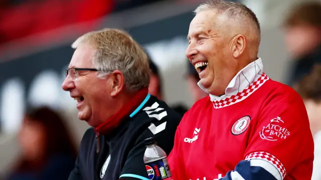 Bristol City fans smile