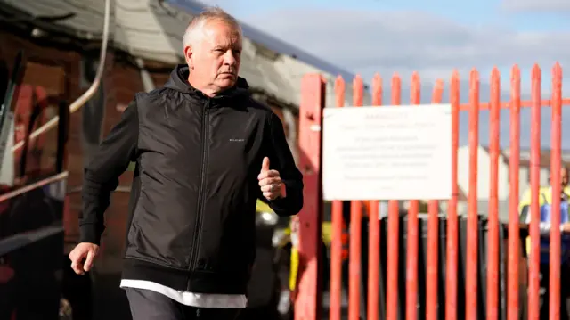 Chris Wilder arrives at Ashton Gate