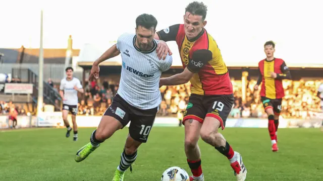 Ayr United's Connor McLennan and Partick Thistle's Luke McBeth