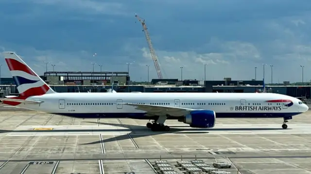 British Airways Boeing 777 jet