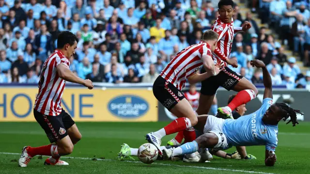 Coventry v Sunderland match action