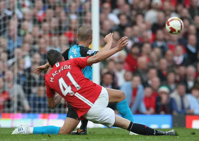 Federico Macheda scoring