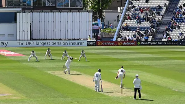 Sussex have lost four wickets for one run