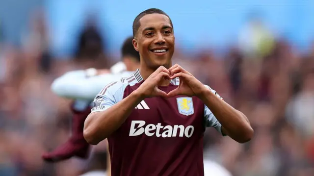 Aston Villa midfielder Youri Tielemans