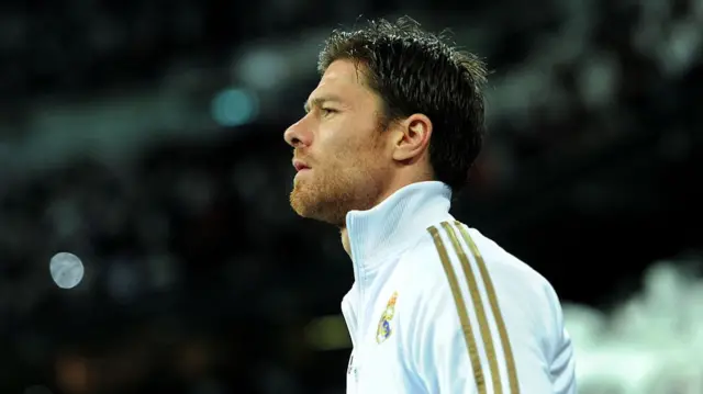 Xabi Alonso during his playing days with Real Madrid