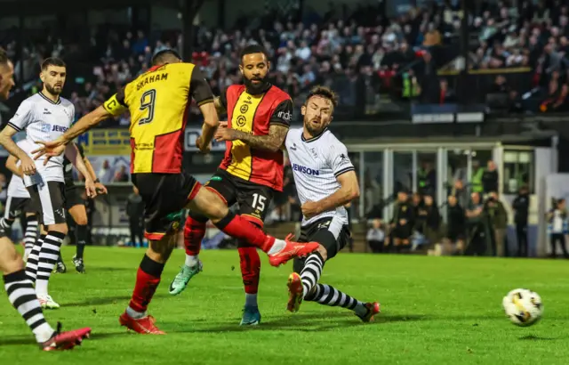 Brian Graham scores the winning goal for Partick Thistle
