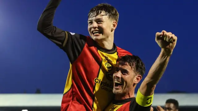 Jamie Low and Brian Graham of Partick Thistle