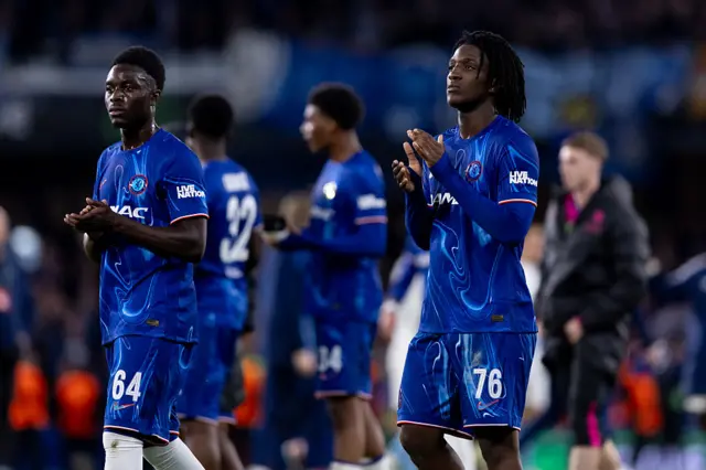 Chelsea players celebrate
