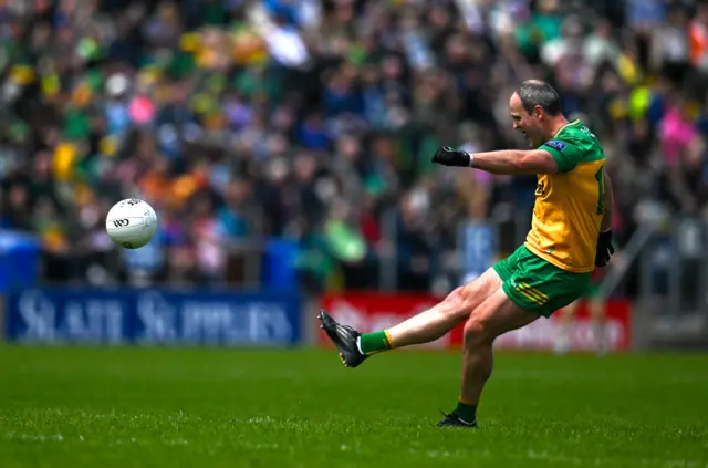 Michael Murphy of Donegal takes a free