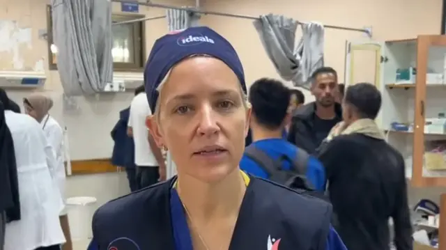 British surgeon Victoria Rose pictured in a hospital setting