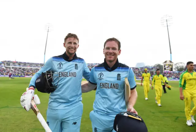 Joe Root and Eoin Morgan