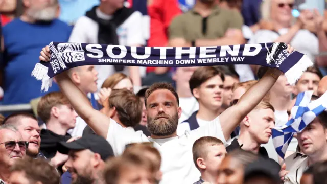 Southend fans celebrate