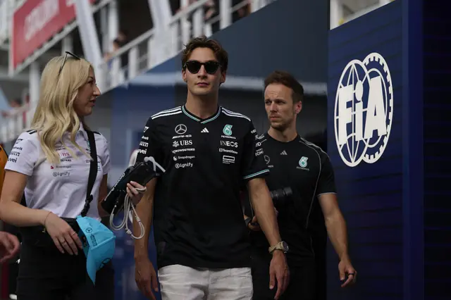 George Russell at Spanish GP