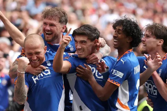 Oldham celebrate