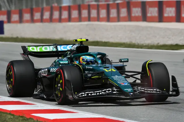 Fernando Alonso on track