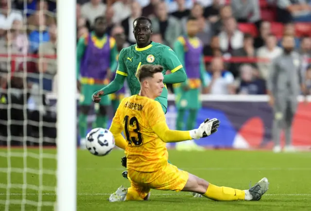 Senegal's Habib Diarra scores their side's second goal