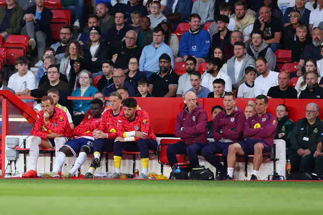 England's bench