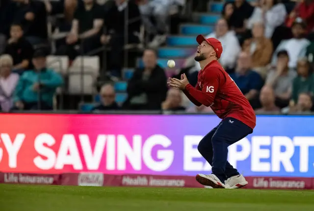 Ben Duckett catches Evin Lewis