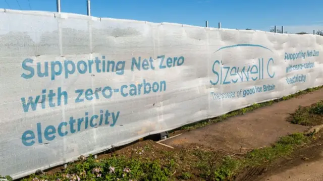 Sizewell C sign
