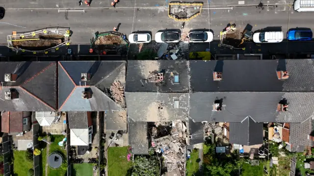Drone shot of Eden Street