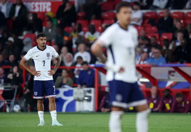 Morgan Gibbs-White with his hands on his hips