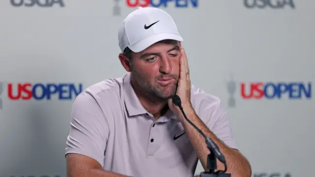 Scottie Scheffler at the US Open