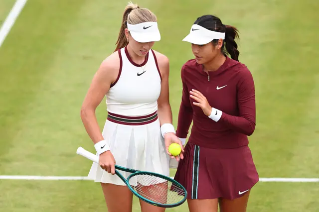 Emma Raducanu and Katie Boulter