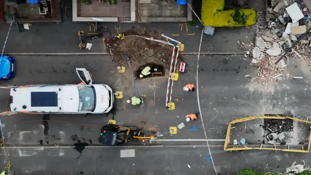 Drone shot of Eden Street