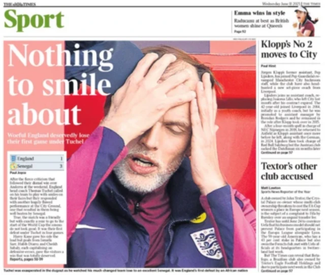 Times Sport back page