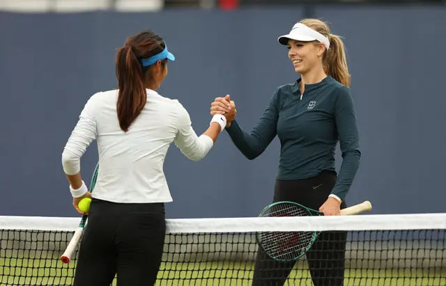 Katie Boulter and Emma Raducanu